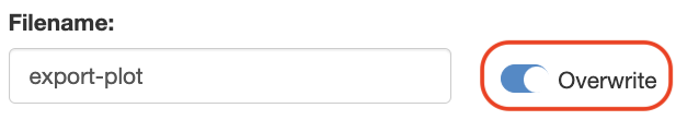 Overwrite filename