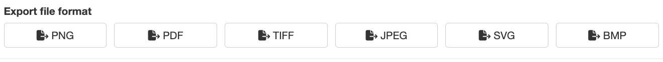 File format selection buttons